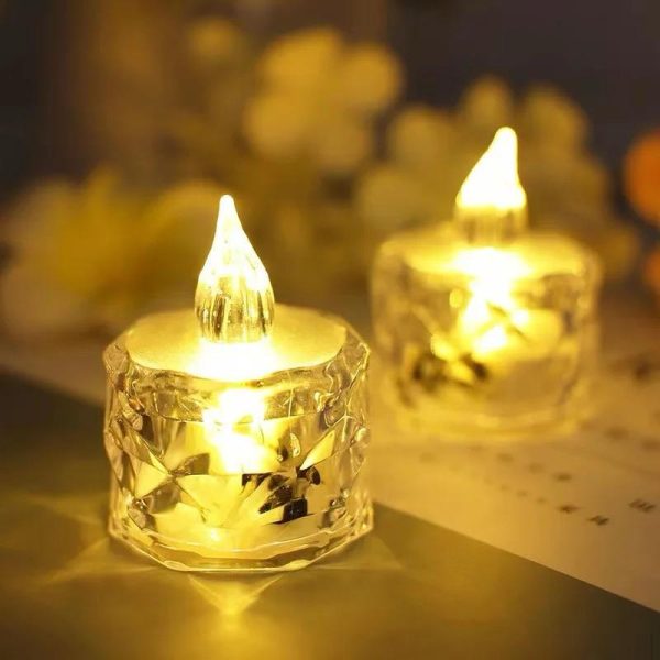 12-Pack Warm White Flameless LED Tealight Candles