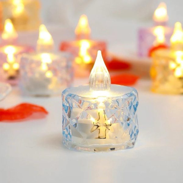 12-Pack Warm White Flameless LED Tealight Candles