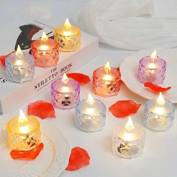 12-Pack Warm White Flameless LED Tealight Candles