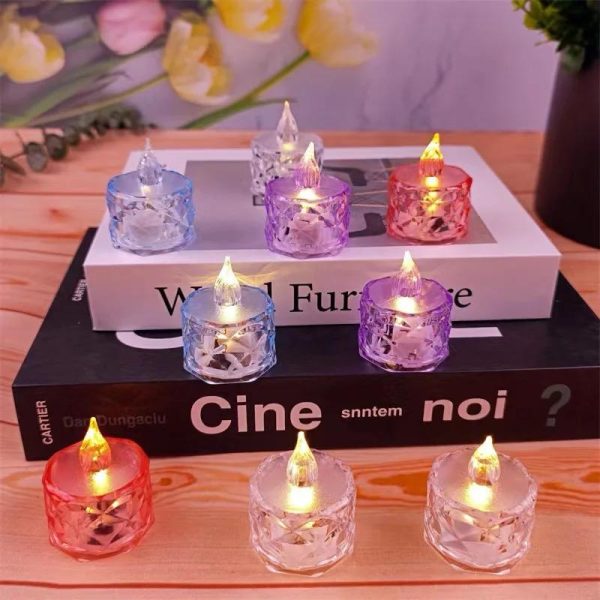 12-Pack Warm White Flameless LED Tealight Candles