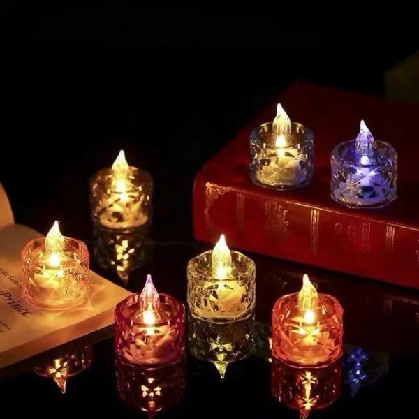 12-Pack Warm White Flameless LED Tealight Candles